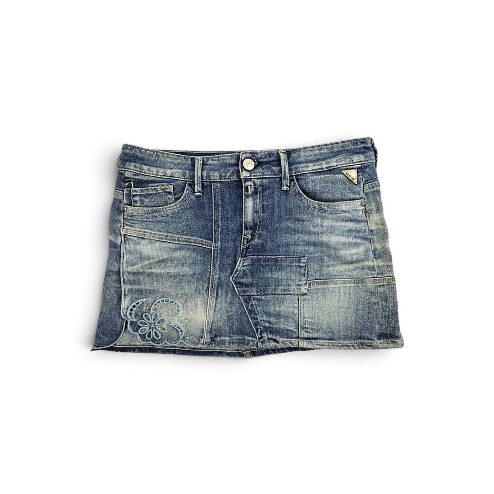 Y2k Replay Denim Mini Skirt Euro Coquette- Size 28